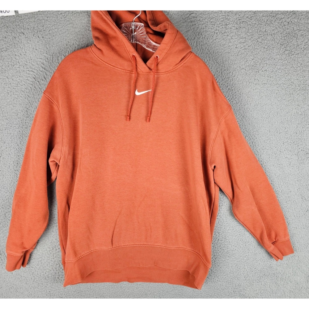 Nike Hoodie Women Medium Oversized Essential Center Swoosh Drawstring DJ7668-825